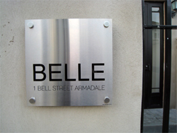 Stainless Steel Stencil Sign