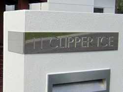 Lasercut Stainless Steel Stencil Sign