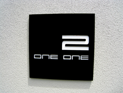 Alumabond Stencil House Sign