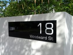 Alumabond Stencil House Sign